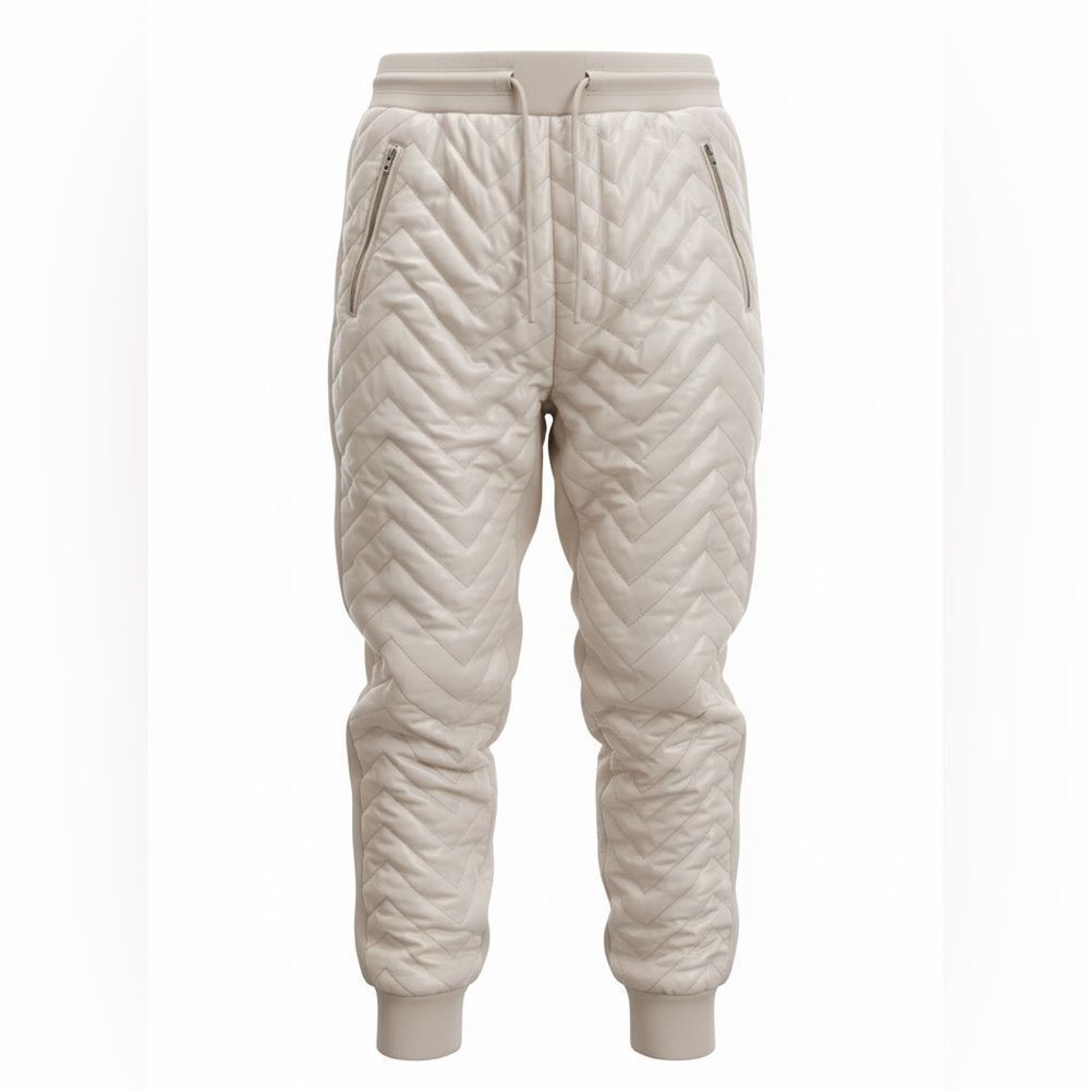 Athleta women’s front quilted tan sweatpants size 6P
